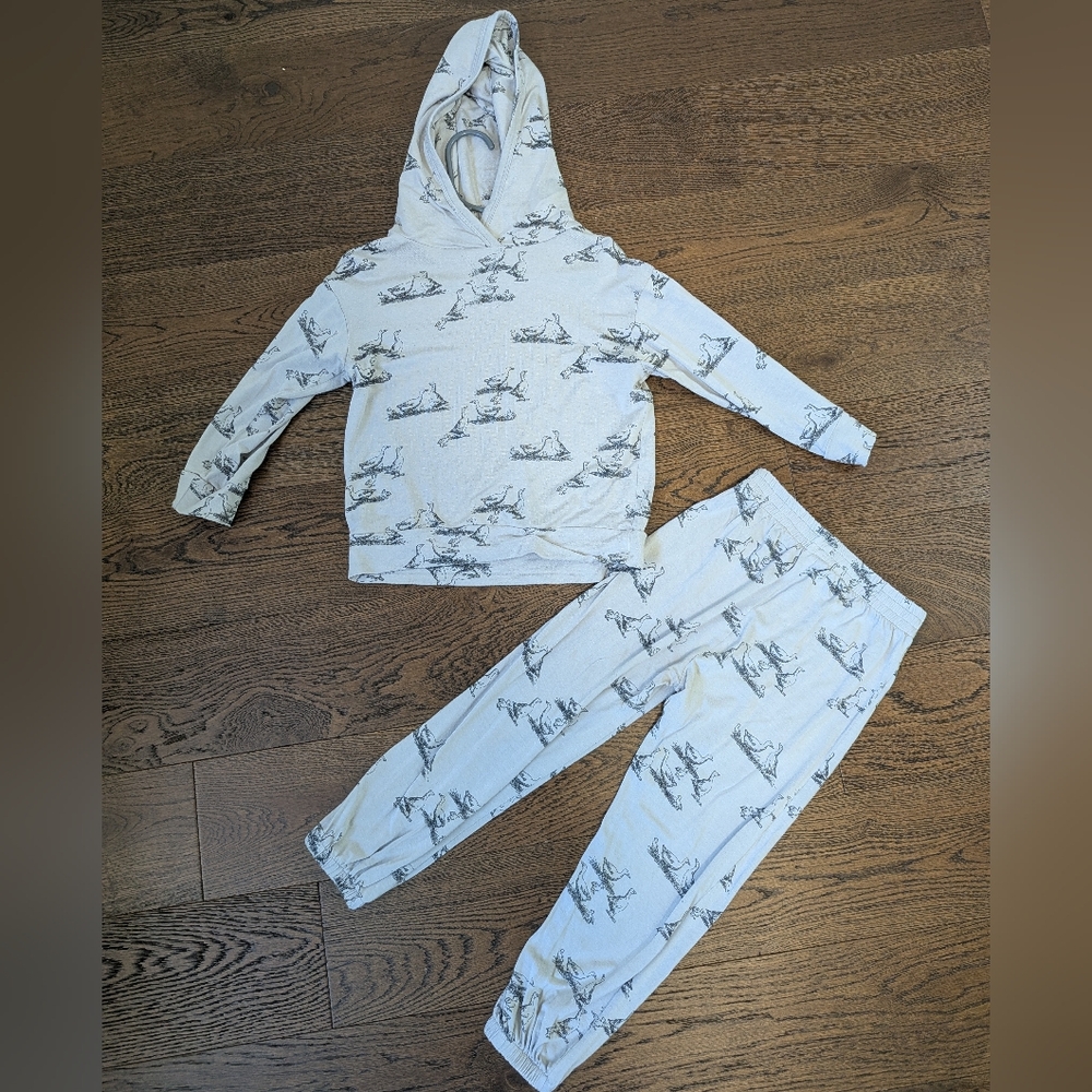 Kate Quinn long sleeve relaxed jogger set Bamboo